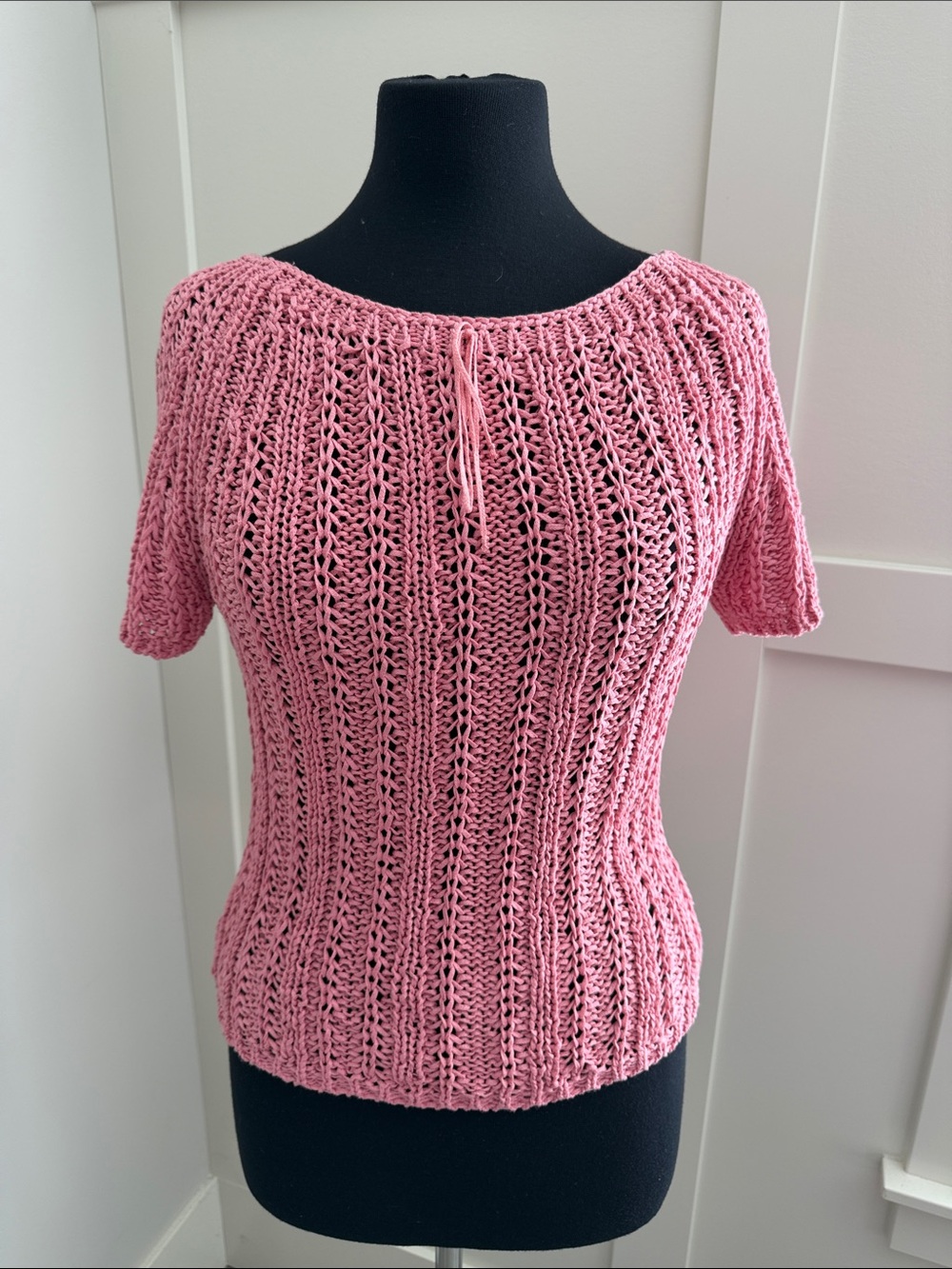 Women's Pink Short-Sleeve Knit Tee